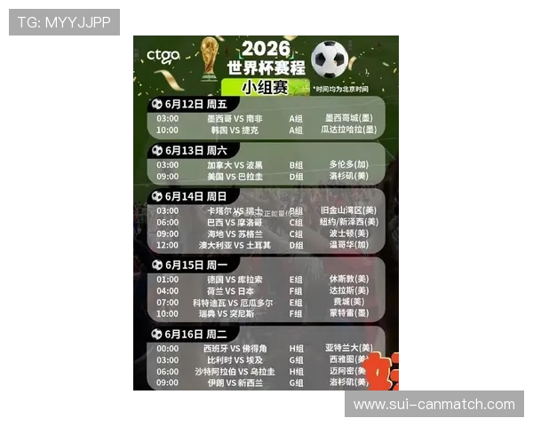 2026年世界杯赛程表及比赛结果实时更新,掌握最新动态